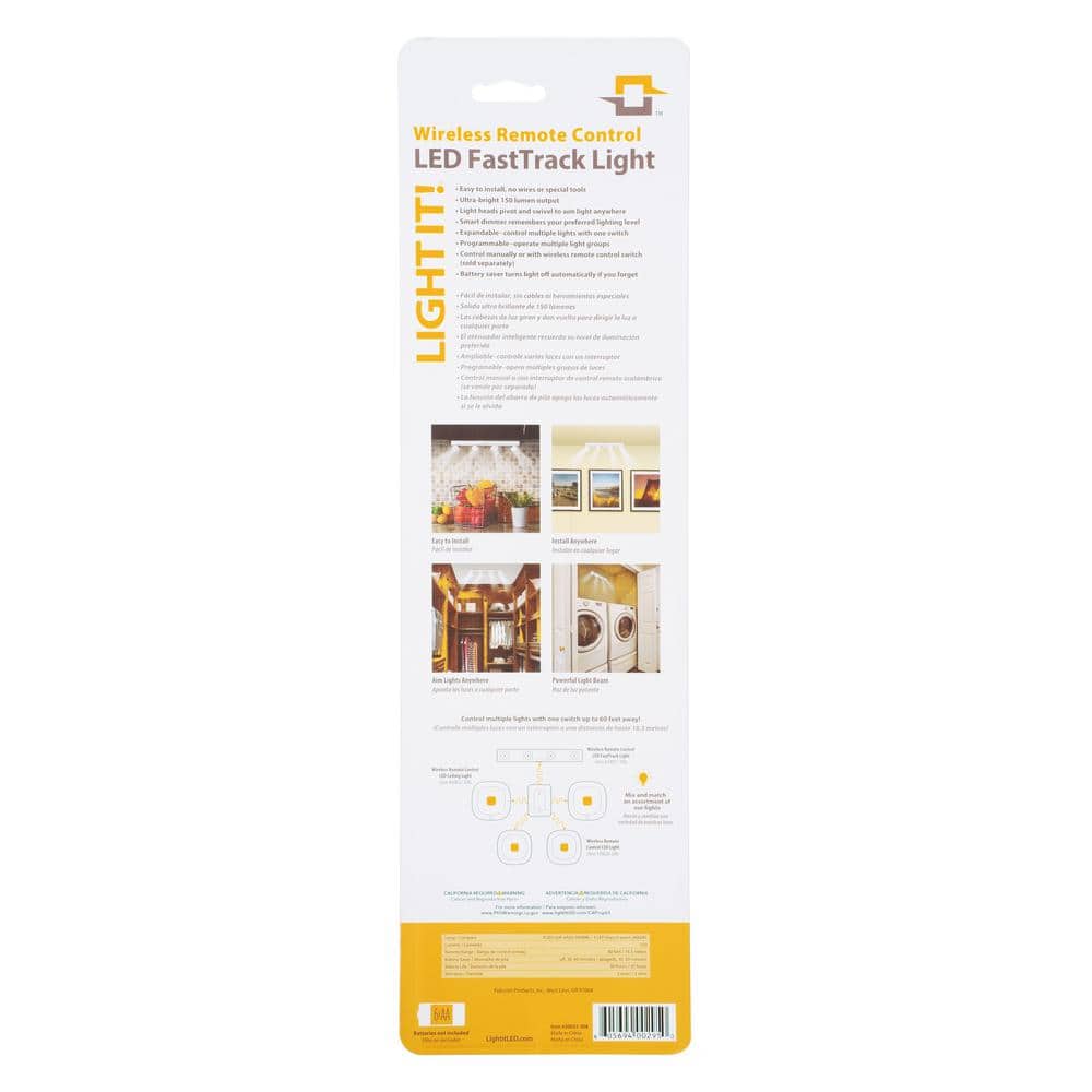 White Battery-Powered LED Strip Light with Remote Control