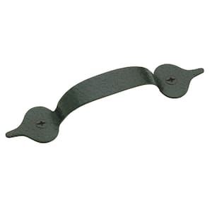 3-1/4 in. (83 mm) Center-to-Center Black Traditional Drawer Pull