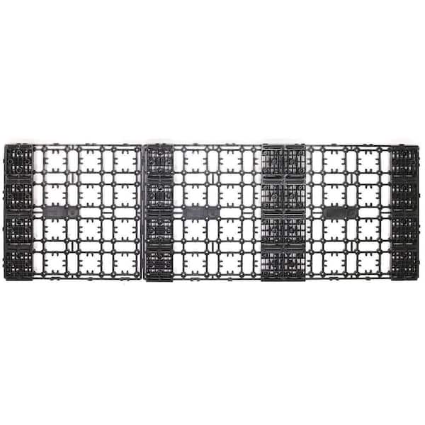 NewTechWood - 4.32 sq. ft. Deck-A-Floor Premium Modular Composite Outdoor Flooring System Kit in Spanish Walnut