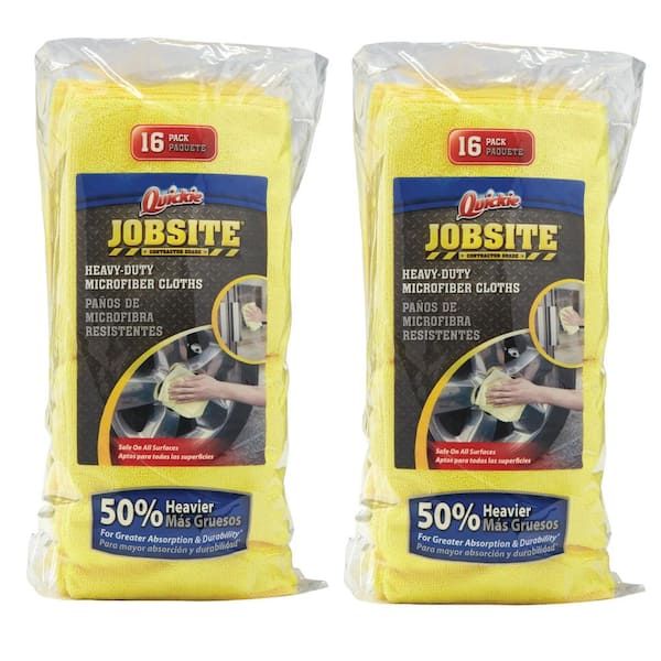 Quickie Jobsite Jobsite Heavy-Duty Microfiber Cloth (32-Pack)