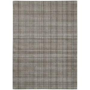 Laurice Kate Brown/Gray 8 ft. 6 in. x 11 ft. 6 in. Transitional Plaid Area Rug
