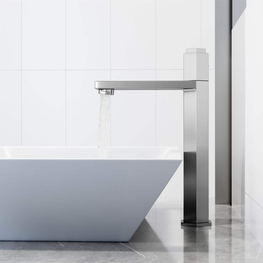 Nova Chrome Vessel Bathroom Faucet with Single-Handle Design
