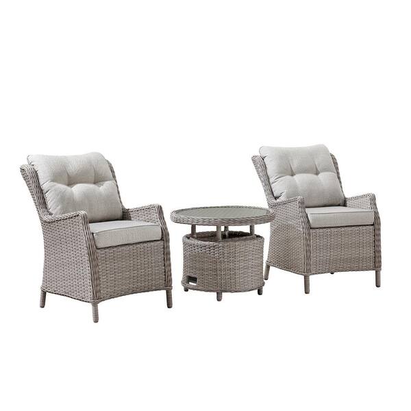 all weather wicker and acacia vance outdoor chair