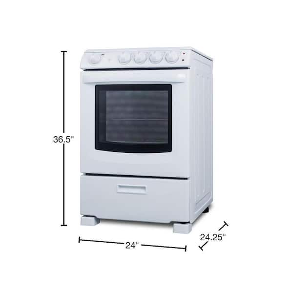 SUMMIT 24 Wide Smooth Top Electric Range - CLRE24