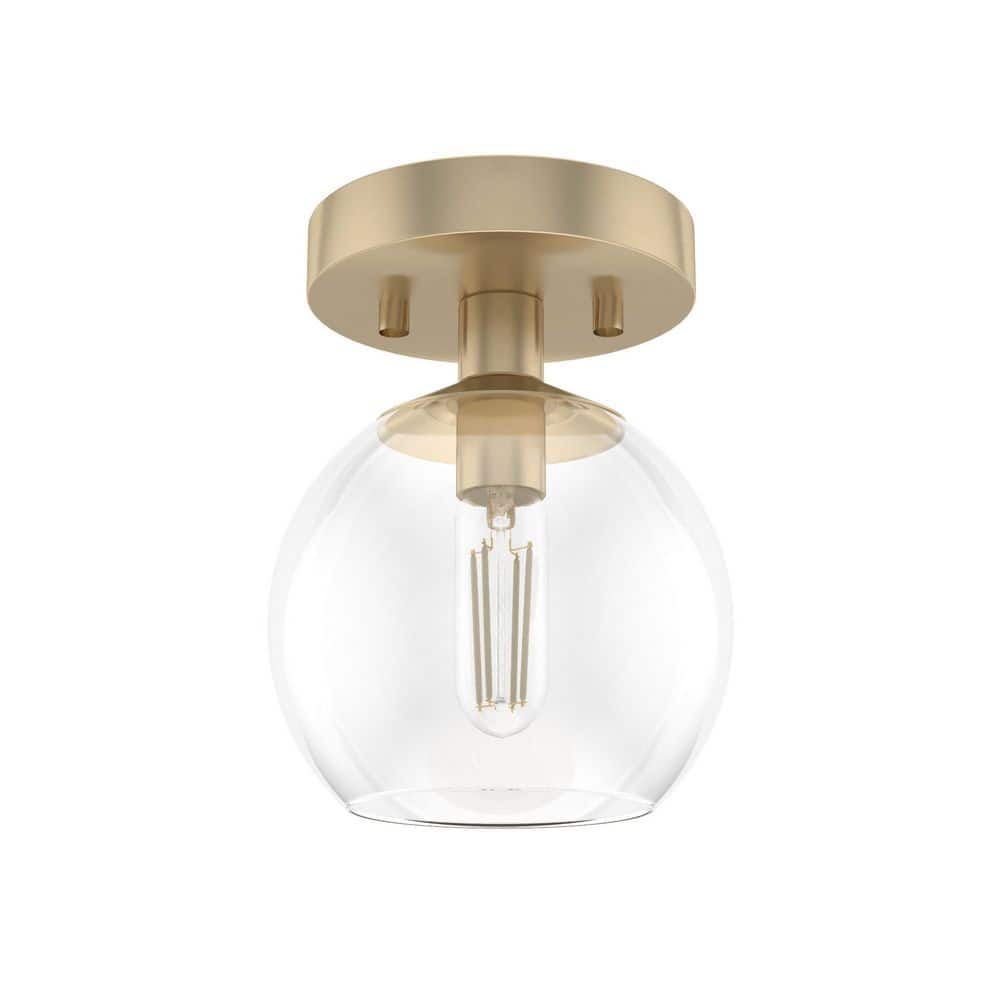 Alturas Gold Clear Glass Mini Globe Pendant Light