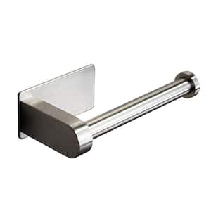 Self Adhesive Bathroom Toilet Paper Holder Stand no Drilling Premium Thicken Stainless Steel in Brushed Nickel