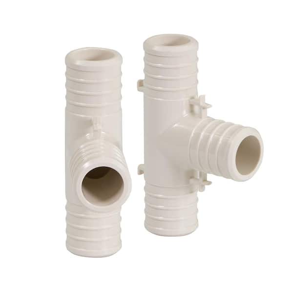 5 Pack Pexflow Plastic PEX Poly Alloy Reducing Tee Barb Pipe Fitting 