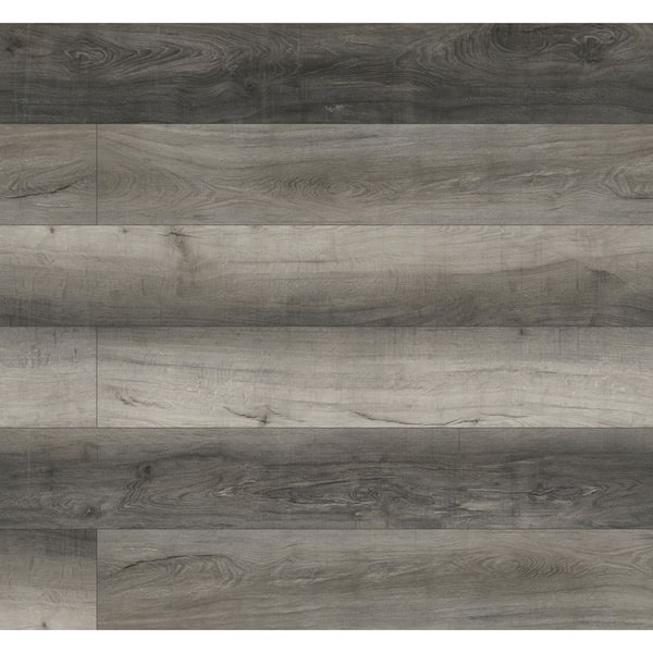 A&A Surfaces Brant Lake 20 MIL x 9 in. x 60 in. Waterproof Click Lock Luxury Vinyl Plank Flooring (18.7 sq. ft. / Case)