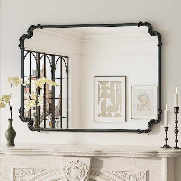 H.P DECO NY アンティーク ミラー Blisstyle Antique Natural 22.1 in W x 30 in. H Art Deco Rectangle