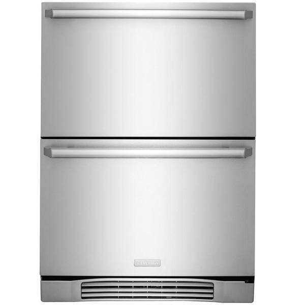 Electrolux 23.875 in. Built-in Under the Counter Refrigerator Drawers in Stainless Steel