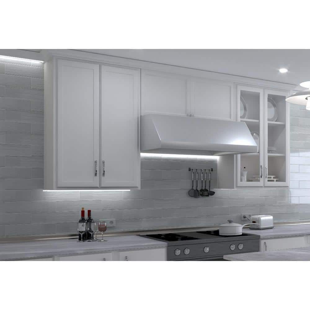 Perfecto Marvelli 4'' x 16'' Gray Ceramic Subway Tile