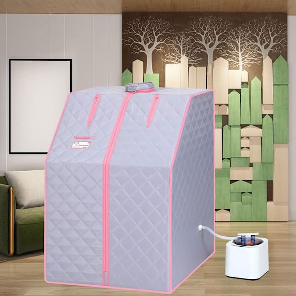 Xspracer Moray 1-Person Outdoor Half Body Grey Portable Steam Sauna Tent with FCC Certification