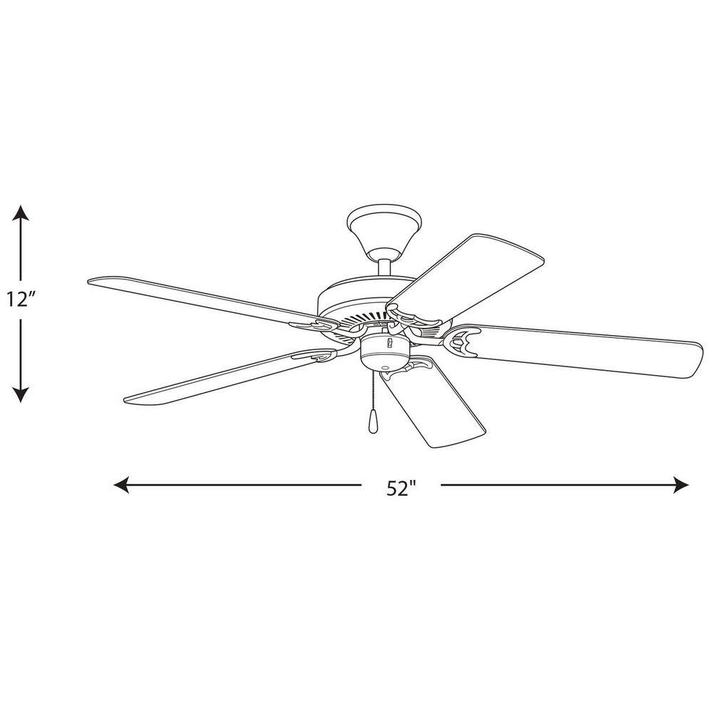 52" Antique Bronze Ceiling Fan with Reversible Cherry Walnut Blades