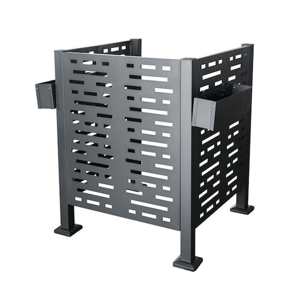 44.50 in. Steel Privacy Fence Garden Fence
