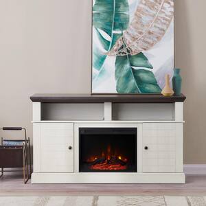 pottery barn tv console with fireplace