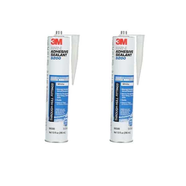 10 oz. White 5200 Marine Adhesive Polyurethane Sealant (2-Pack)