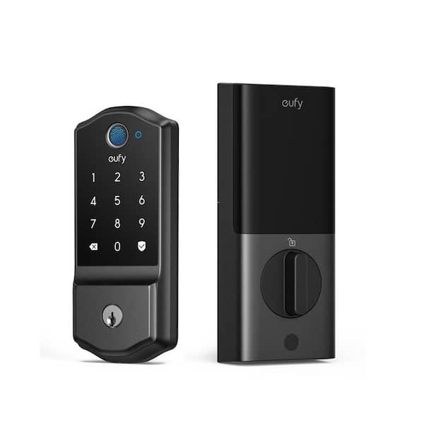 FamiLock E32 Black Thumb-Turn Smart Lock Deadbolt with Fingerprint Entry