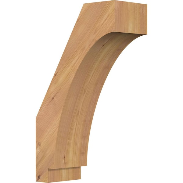 Ekena Millwork 5 1/2"W x 12"D x 20"H Imperial Smooth Knee Brace, Western Red Cedar