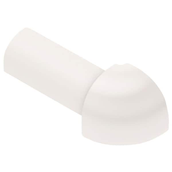 Rondec White 5/16 in. x 1 in. PVC 90 Degree Outside Corner