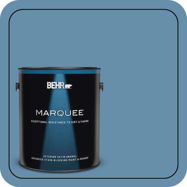 BEHR MARQUEE 1 gal. #S500-5 Treasure Map Satin Enamel Exterior Paint & Primer