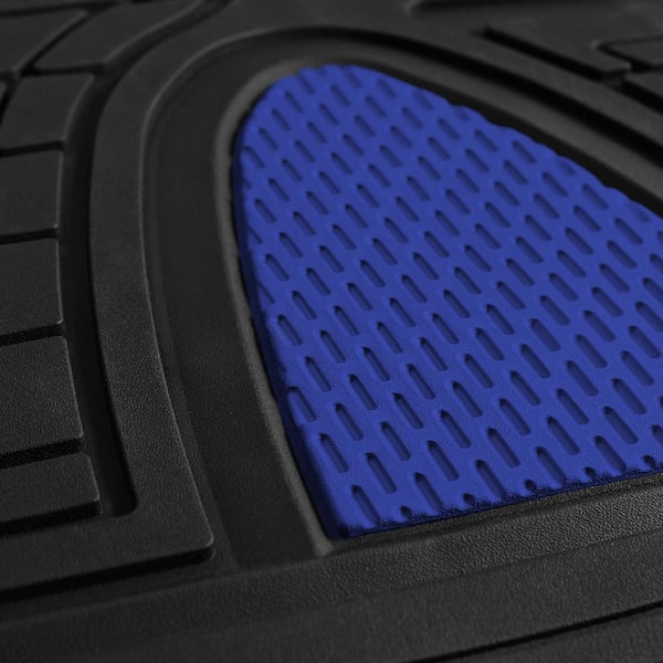 FH Group Burgundy Heavy Duty Liners Trimmable Touchdown Floor Mats -  Universal Fit for Cars, SUVs, Vans and Trucks - Full Set DMF11511BRGNDY -  The Home Depot