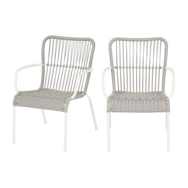 Stylewell Pine Vista Stacking Wicker, Wicker Stacking Dining Chairs
