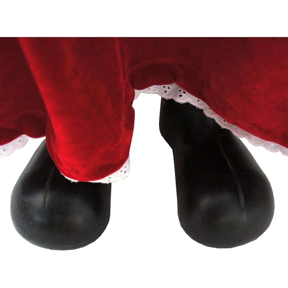 3-Ft. Red and White Animated Mrs. Claus with Apron