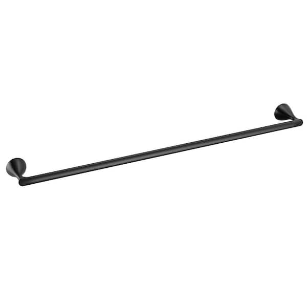 Bonacci 30 in. Wall Mounted Single Towel Bar in Matte Black