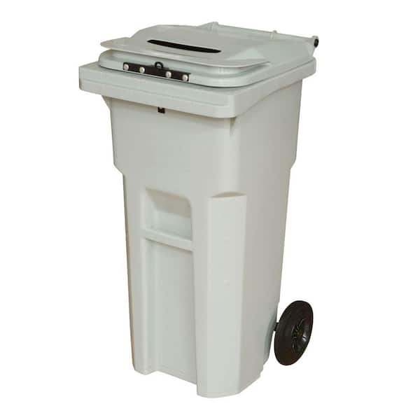 Otto 32 Gal. Grey Wheeled Document Security Cart