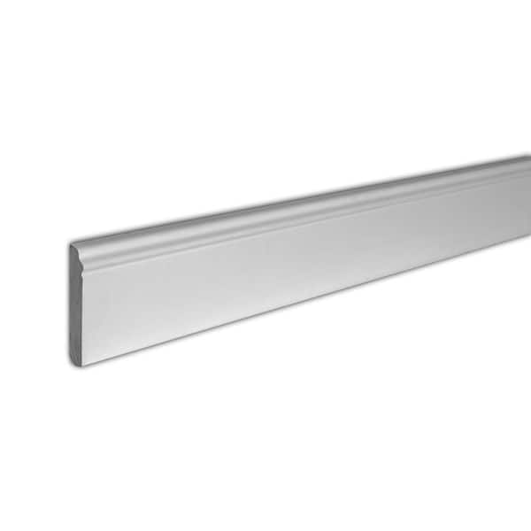 WM 620 4 in. x 1/2 in. x 94-1/2 in. Polyurethane Base Moulding Pro Pack 47 LF (6-Pack)