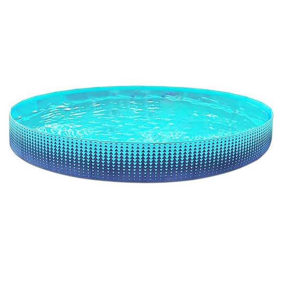 97 in. x 16 in. Foldable Round Kiddie Pool Pet Dog Swimming Pool Pet Bath Pool
