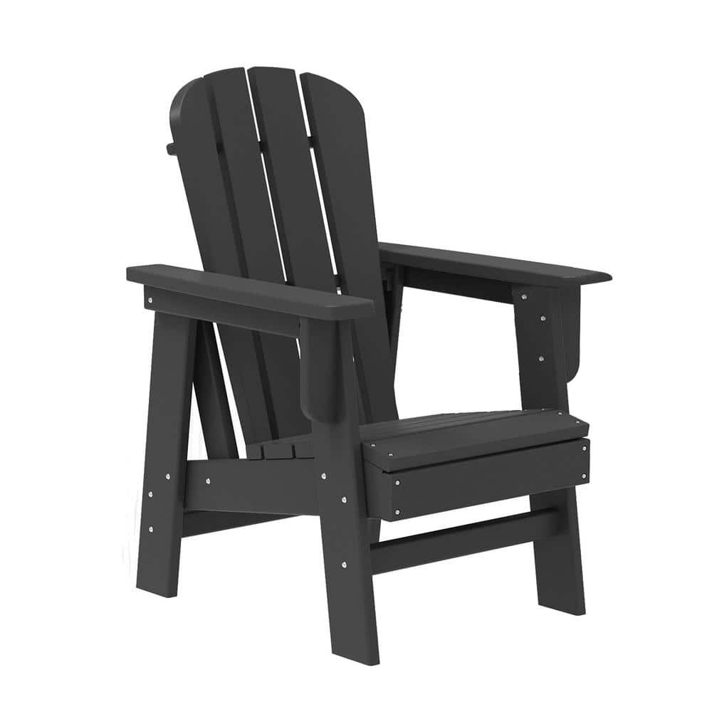 Kahomvis Black Plastic Adirondack Chair 1 Pack Yea LKD0 B8NX The   Plastic Adirondack Chairs Yea Lkd0 B8nx 64 1000 