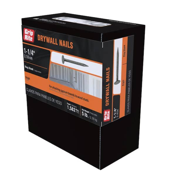 Ring shank drywall on sale nails