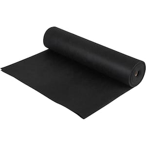 VEVOR 6 ft. x 100 ft. Geotextile Landscape Fabric 8 oz. Heavy-Duty Non-Woven Weed Block Gardening Mat for Underlayment, Black