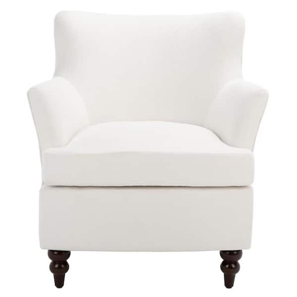 SAFAVIEH Levin White Upholstered Accent Chairs