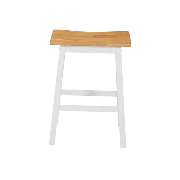 Progressive Furniture Christy 24 in. Oak and White Dining Counter Stools (2-Carton)