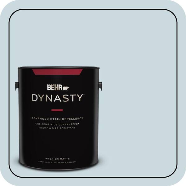 BEHR DYNASTY 1 gal. #MQ3-53 Sky Light View One-Coat Hide Matte Interior Stain-Blocking Paint & Primer