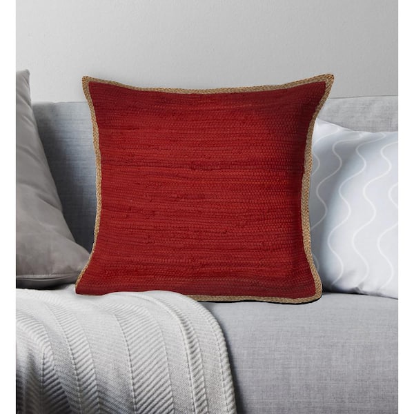 Burnt red outlet throw pillows