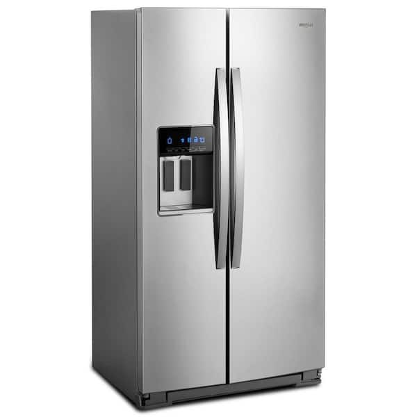 Whirlpool 20.6 cu. ft. Side By Side Refrigerator in Fingerprint Resistant Stainless  Steel, Counter Depth WRS571CIHZ - The Home Depot