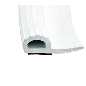 Economy Rubber Slide-Out Seal with Wiper and Tape - White