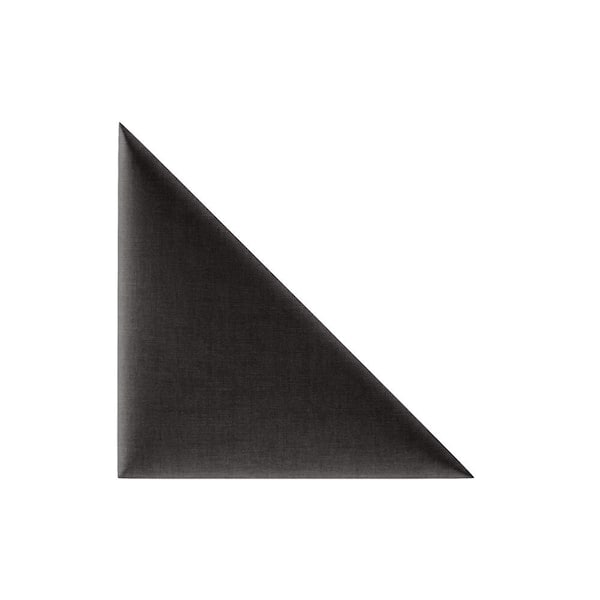 mollis homelike interiors Mollis Decorative Upholstered Headboard Panel/Accent Wall Panels - Triangle 30x30cm 2 pcs Kingstone K12 Black