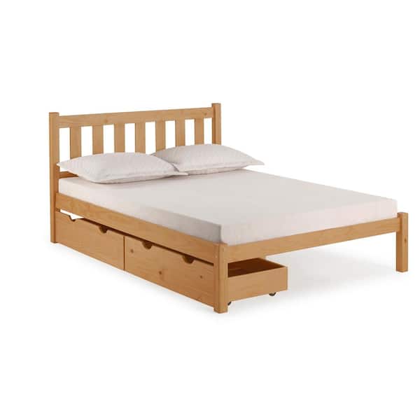Alaterre Furniture Poppy Cinnamon Full Bed with Storage Drawers
