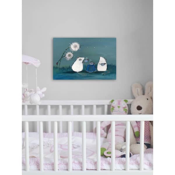 Unbranded 40 in. H x 60 in. W "Andrea Mouse Tea Party" by Marmont Hill Printed Canvas Wall Art