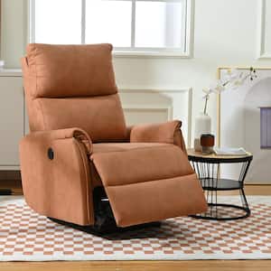 Orange Polyester Electric Power Recliner with USB Ports for Small Spaces