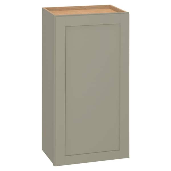 Hampton Bay Westfield Dusk Gray Shaker Stock Assembled Wall Kitchen Cabinet (18 in. W x 12 in. D x 36 in. H)
