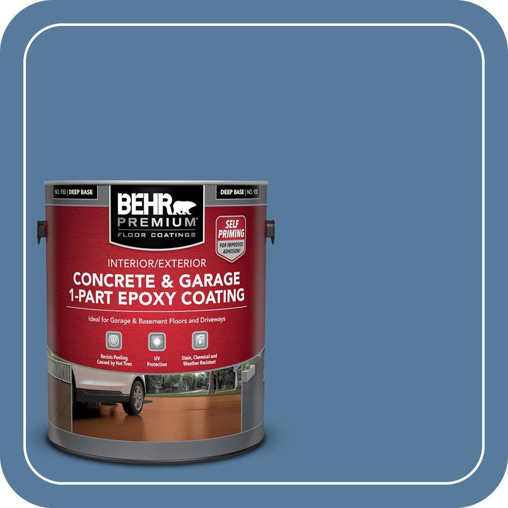 1 gal. #PPU14-02 Glass Sapphire Self-Priming 1-Part Epoxy Satin Interior/Exterior Concrete and Garage Floor Paint price history on PriceWatchPro