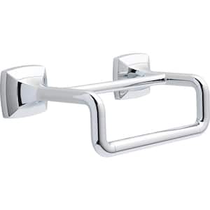 Portwood 6 in. Wall Mount Double Hand Towel Bar Bath Hardware Accessory in Polished Chrome