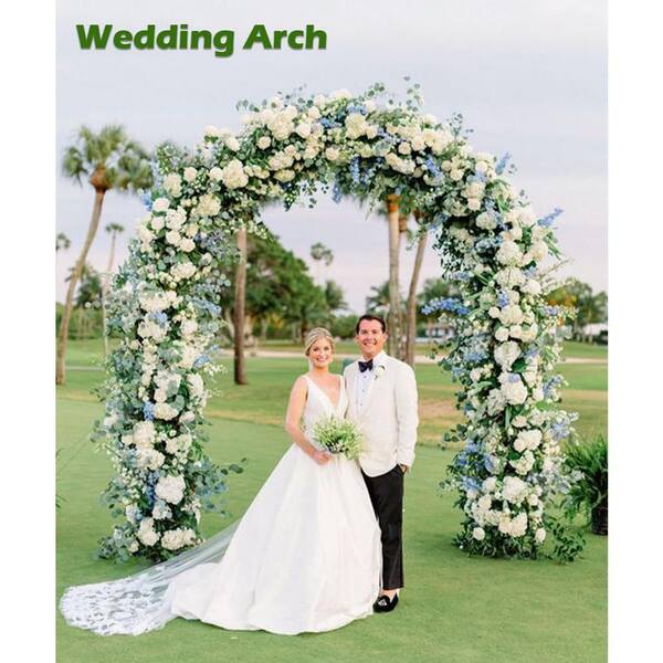 FAWEY TRED INC Metal Wedding Arbor 7 ft. Wide 7.7 ft. High Garden