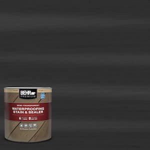 1 qt. #ST-102 Slate Semi-Transparent Waterproofing Exterior Wood Stain and Sealer