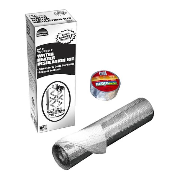 Reach Barrier Reflective Air Water Heater Insulation Kit with Temperature Resistant Tape